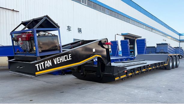 3 Axle Detachable Lowboy Trailer will be Sent to Sierra Leone