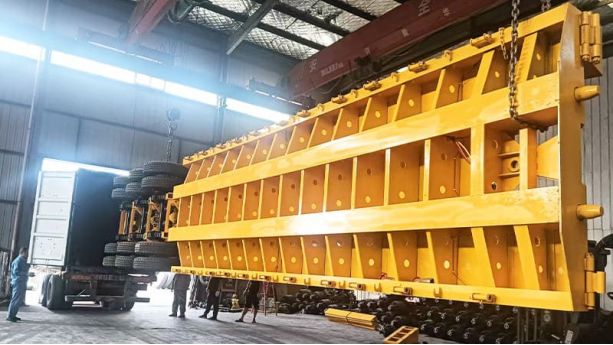 3 Axle Lowboy Removeable Gooseneck Trailer will be Sent to Sierra Leone