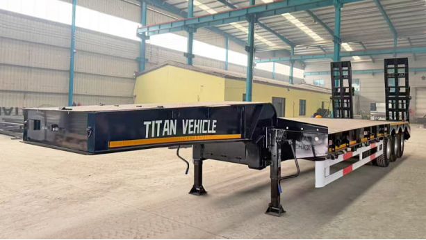 3 Axle Semi Low Bed Trailer Will Ship to Sierra Leone