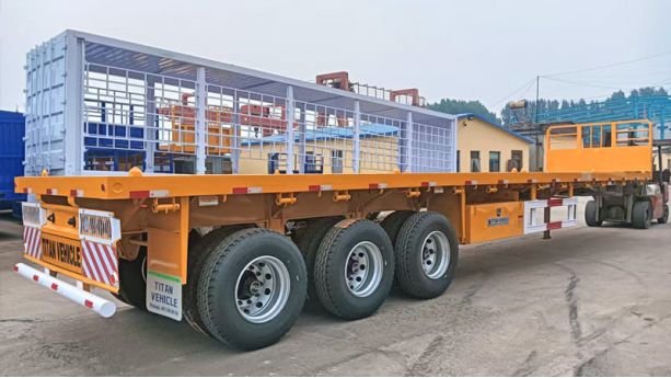 40 Ft 3 Axle Flatbed Trailer will be shipped to Sierra Leone