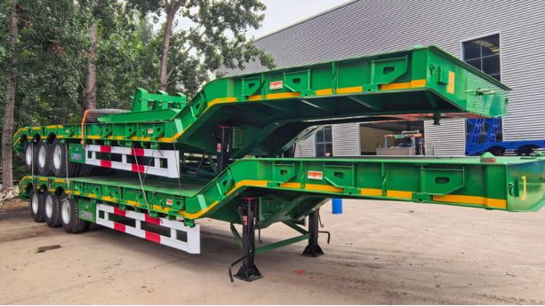 Tri Axle Drop Deck Trailer Will be Export to Sierra Leone