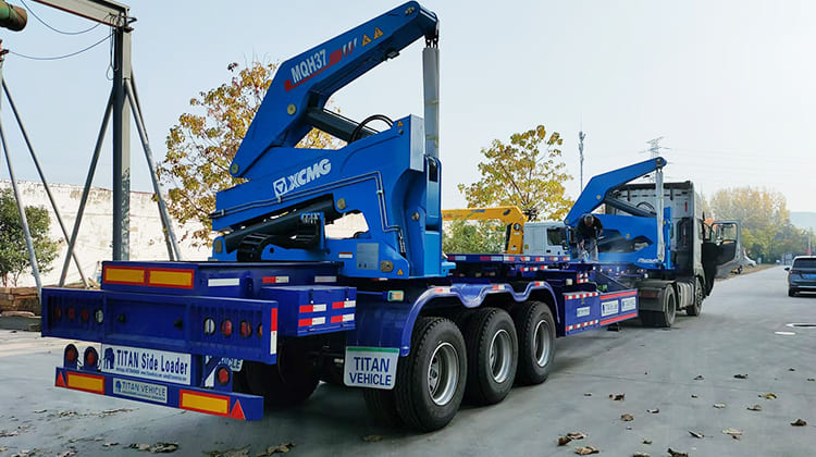 37 Ton Container Side Loader Truck Trailer for Sale in Sierra Leone