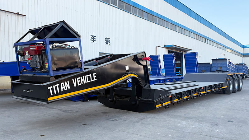 3 Axle Detachable Lowboy Trailer for Sale in Sierra Leone