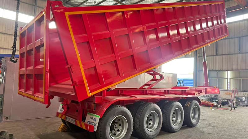 4 Axle End Dump Trailers for Sale in Sierra Leone