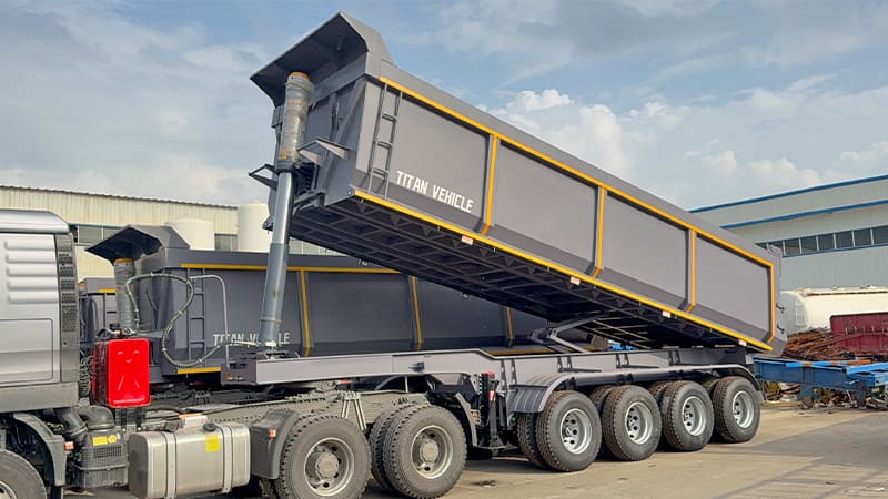 4 Axle End Dump Trailers for Sale Near Me in Sierra Leone
