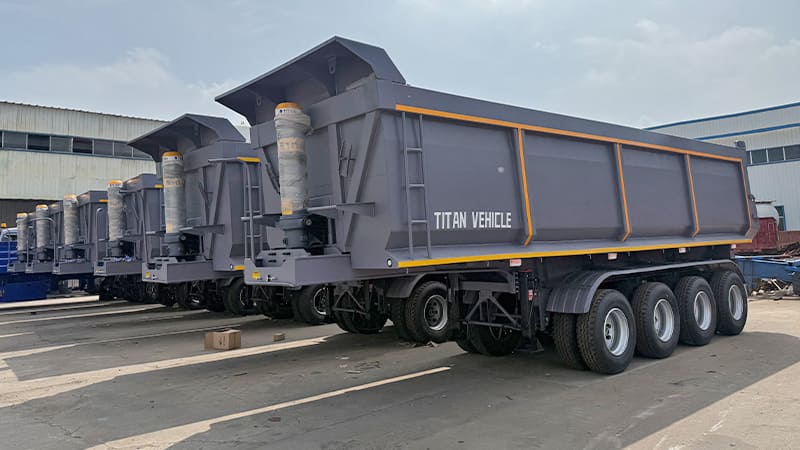 4 Axle End Dump Trailers for Sale Near Me in Sierra Leone