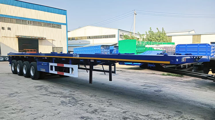 4 Axle Flat Bed Semi Trailer Price for Sale in Sierra Leone