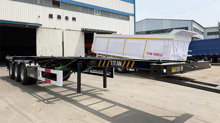 Container Truck Skeletal Trailer for Sale in Sierra Leone