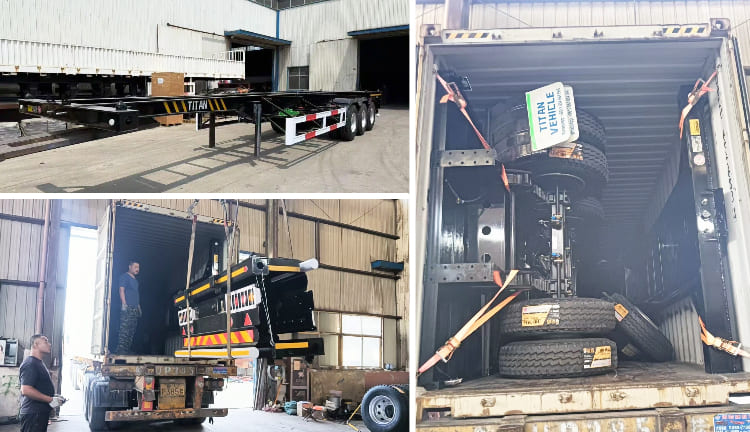 Container Truck Skeletal Trailer for Sale in Sierra Leone