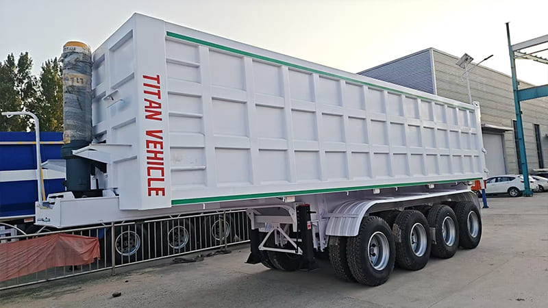 Semi Trailer End Dump Truck Capacity for Sale in Sierra Leone