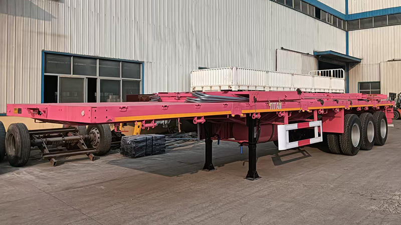 Livestock Flatbed Fence Semi Trailer for Sale in Sierra Leone