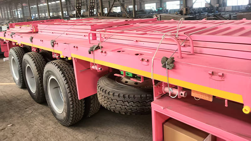 Livestock Flatbed Fence Semi Trailer for Sale in Sierra Leone