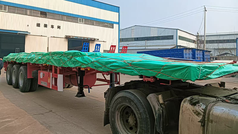 Livestock Flatbed Fence Semi Trailer for Sale in Sierra Leone