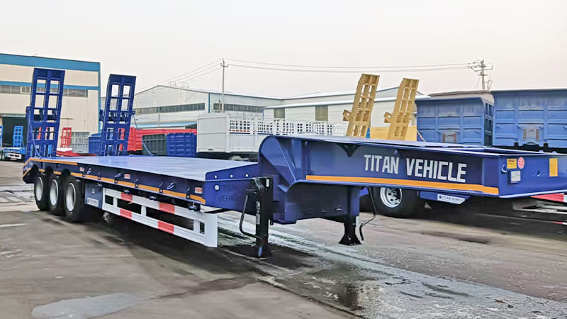 3 Axle Semi Low Bed Trailers Truck for Sale in Sierra Leone