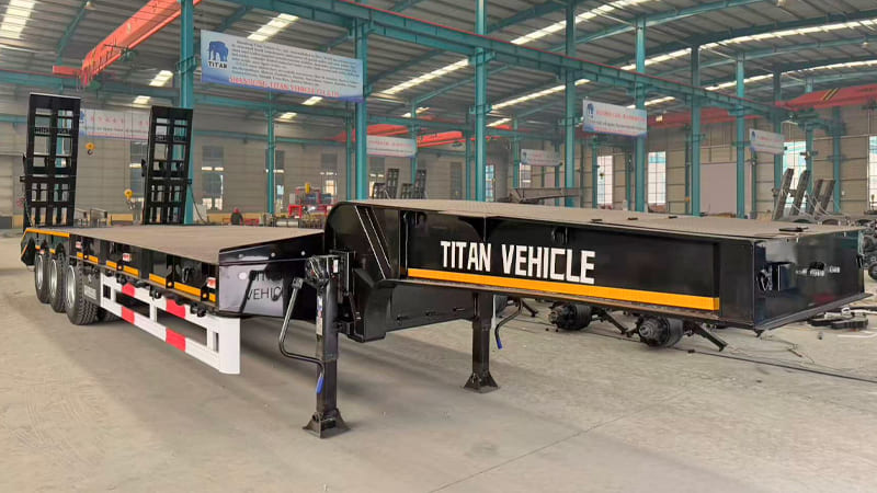 3 Axle Semi Low Bed Trailer Price Sierra Leone for Sale