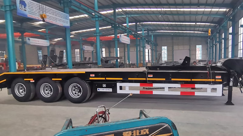 3 Axle Semi Low Bed Trailer Price Sierra Leone for Sale