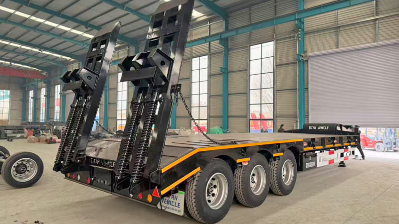 3 Axle Semi Low Bed Trailer Price Sierra Leone for Sale