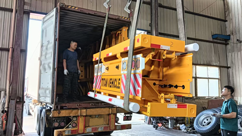 40 Ft 3 Axle Flatbed Trailer Price for Sale in Sierra Leone