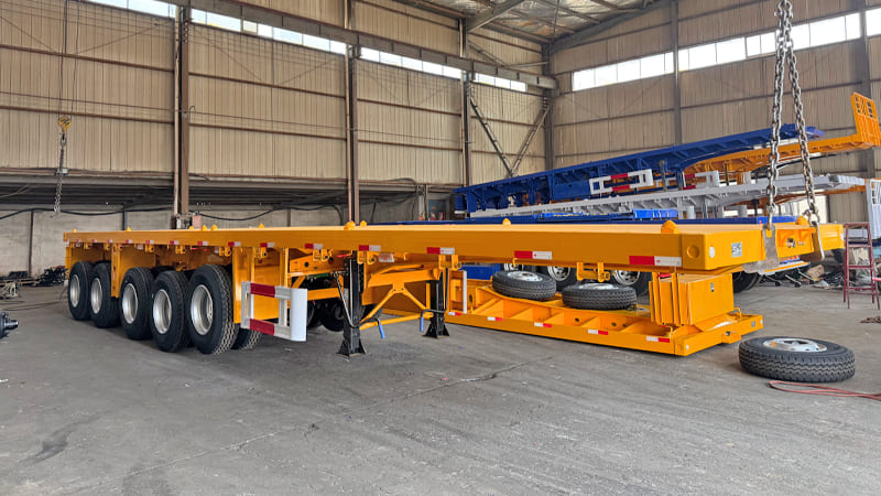5 Axle 40 Ft Flatbed Container Trailer Price for Sale in Sierra Leone
