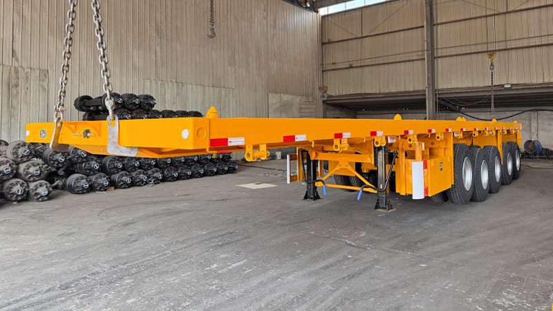 5 Axle 40 Ft Flatbed Container Trailer Price for Sale in Sierra Leone