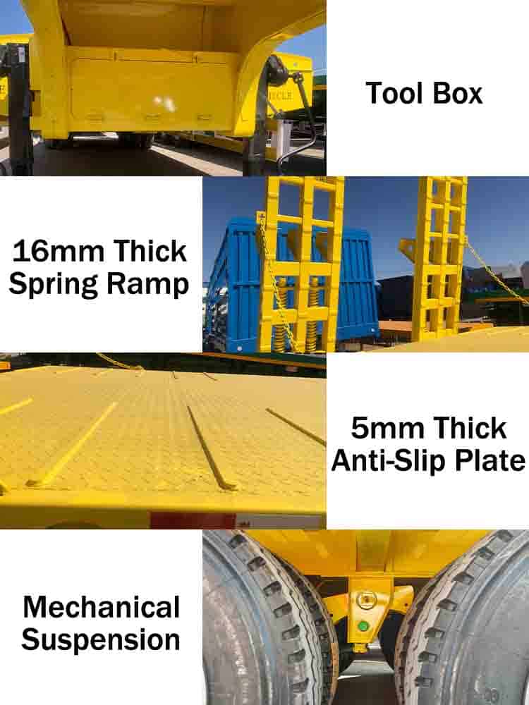 3 Axle Lowbed Trailer Price for Sale in Sierra Leone
