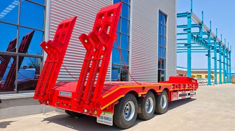 40 Feet 3 Axle Low Bed Trailers Price for Sale in Sierra Leone