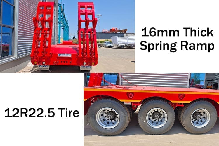 40 Feet 3 Axle Low Bed Trailers Price for Sale in Sierra Leone