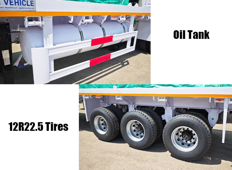 Three Axle Flatbed Trailers for Trucks | Flatbed Truck Trailer in Serria Leone
