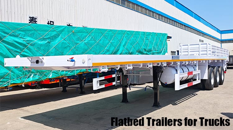 Three Axle Flatbed Trailers for Trucks | Flatbed Truck Trailer in Serria Leone