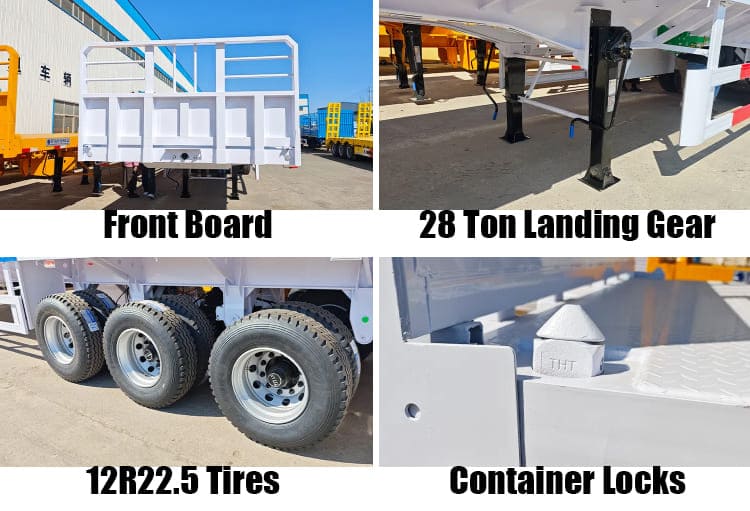 3 Axle Flatbed Trailer Prices in Serria Leone Pepel