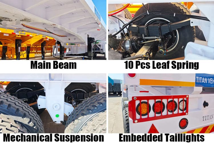 3 Axle Flatbed Trailer Prices in Serria Leone Pepel