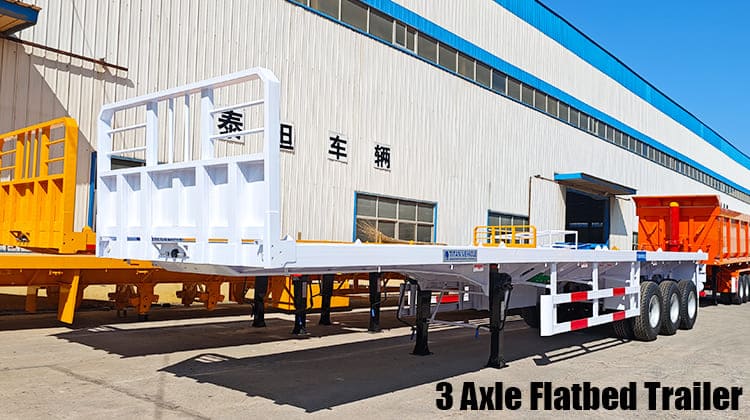 3 Axle Flatbed Trailer Prices in Serria Leone Pepel