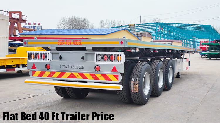 Flat Bed Trailers 40 Ft Trailer Price in Serria Leone Freetown