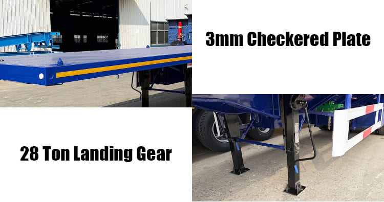 4 Axle Heavy Duty Flatbed Trailer for Sale in Serria Leone