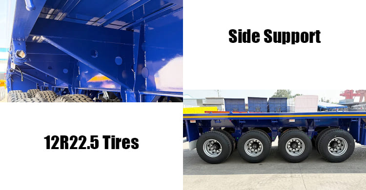 4 Axle Heavy Duty Flatbed Trailer for Sale in Serria Leone