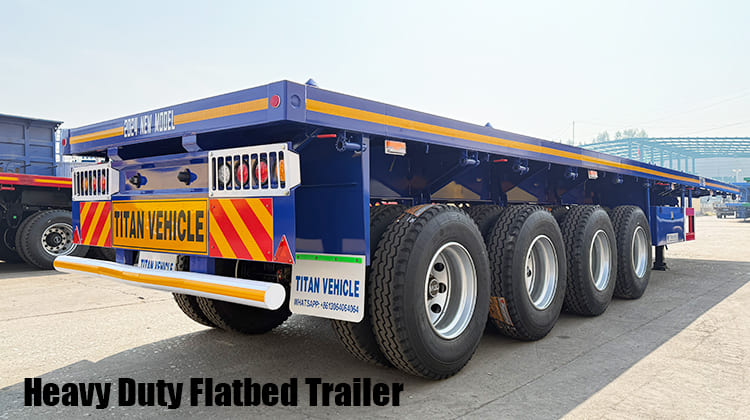 4 Axle Heavy Duty Flatbed Trailer for Sale in Serria Leone