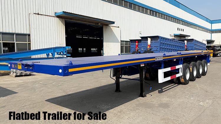 4 Axle Heavy Duty Flatbed Trailer for Sale in Serria Leone