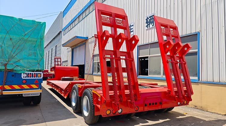 2 Line 4 Axle Low Bed Semi Trailer for Sale in Sierra Leone