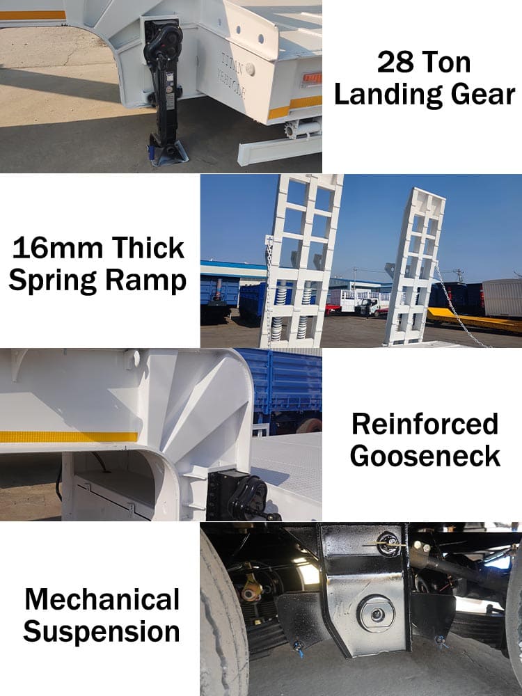 40 Ft Low Bed Trailer Truck for Sale in Sierra Leone