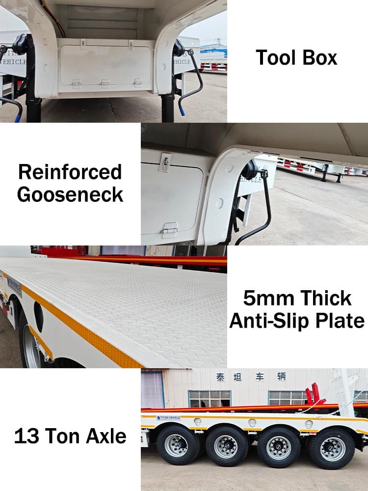 Low Bed Truck Size Dimensions Price for Sale in Sierra Leone