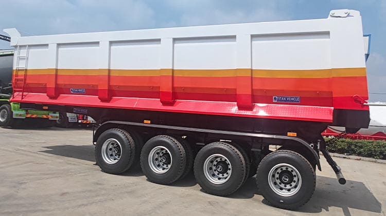 4 Axle Semi Truck with Dump Trailers for Sale in Sierra Leone