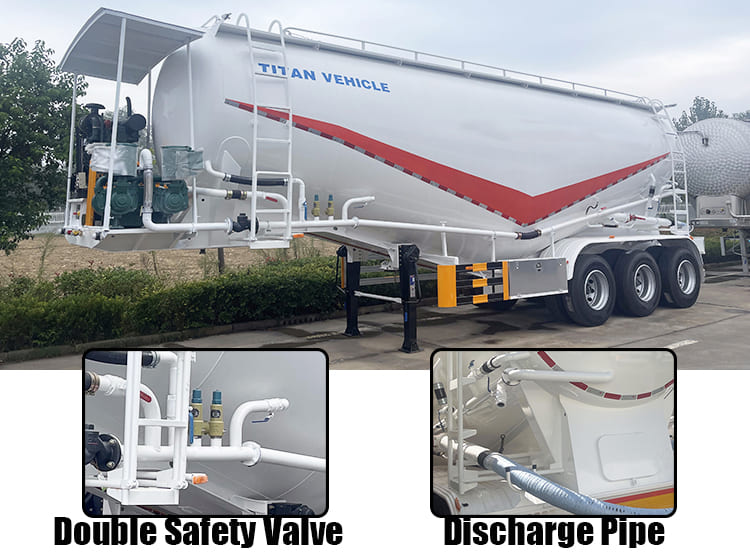 40 CBM Cement Tank Bulker Trailer Truck for Sale in Serria Leone