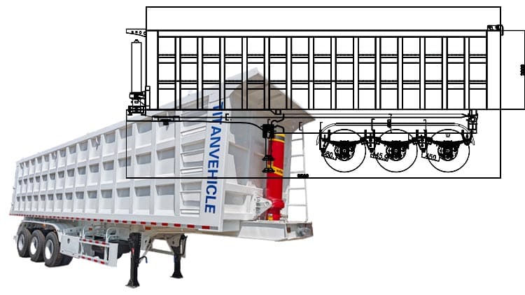 60 Ton Semi Trailer with Tipper for Sale in Sierra Leone