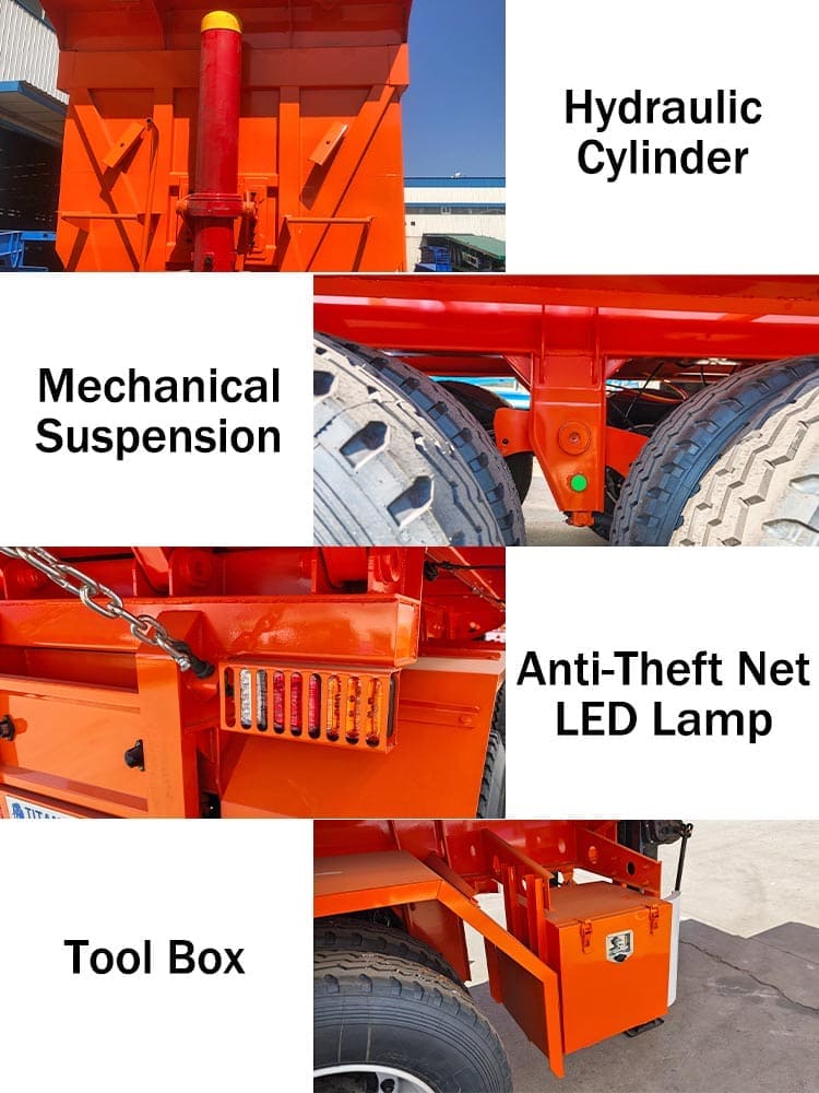 Hydraulic Dump Trailer for Sale in Sierra Leone Freetown