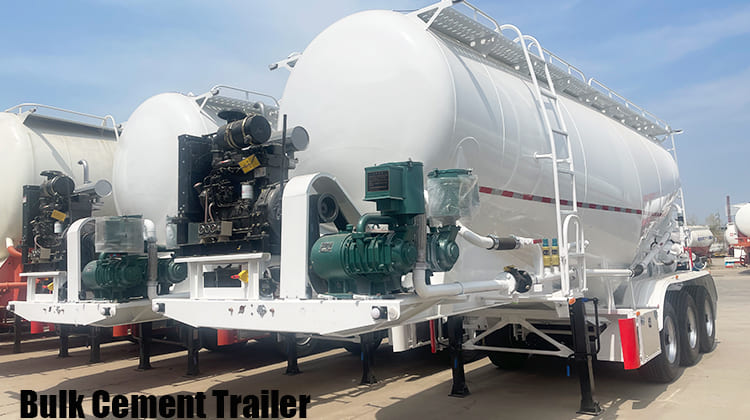 3 Axle Bulk Cement Trailer Truck for Sale in Serria Leone