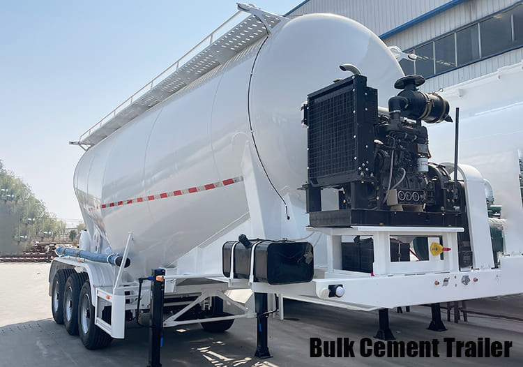 3 Axle Bulk Cement Trailer Truck for Sale in Serria Leone