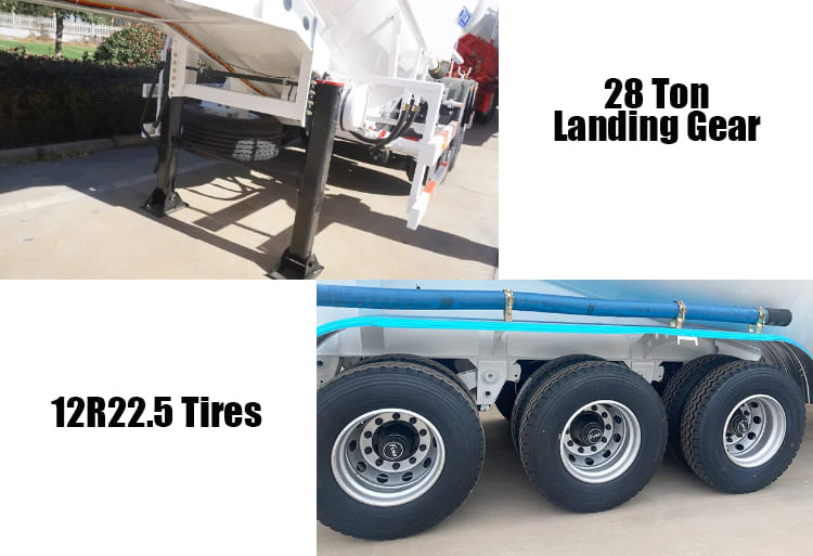 3 Axle Bulk Cement Trailer Truck for Sale in Serria Leone