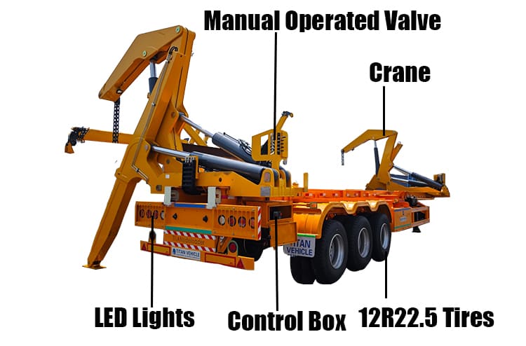 3 Axle Side Loader Truck Trailer for Sale in Serria Leone Freetow