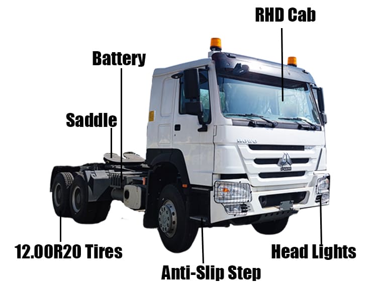 Brand New Howo Truck Head Price 430 Hp in Serria Leone