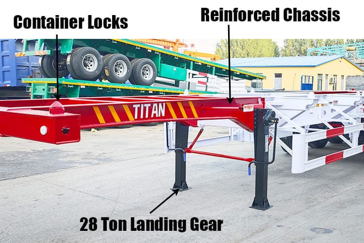 Tri Axle Container Skeletal Trailer | Container Trailers for Sale in Sierra Leone